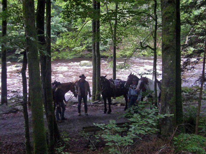 Helga, Benno und Max an der Ilz